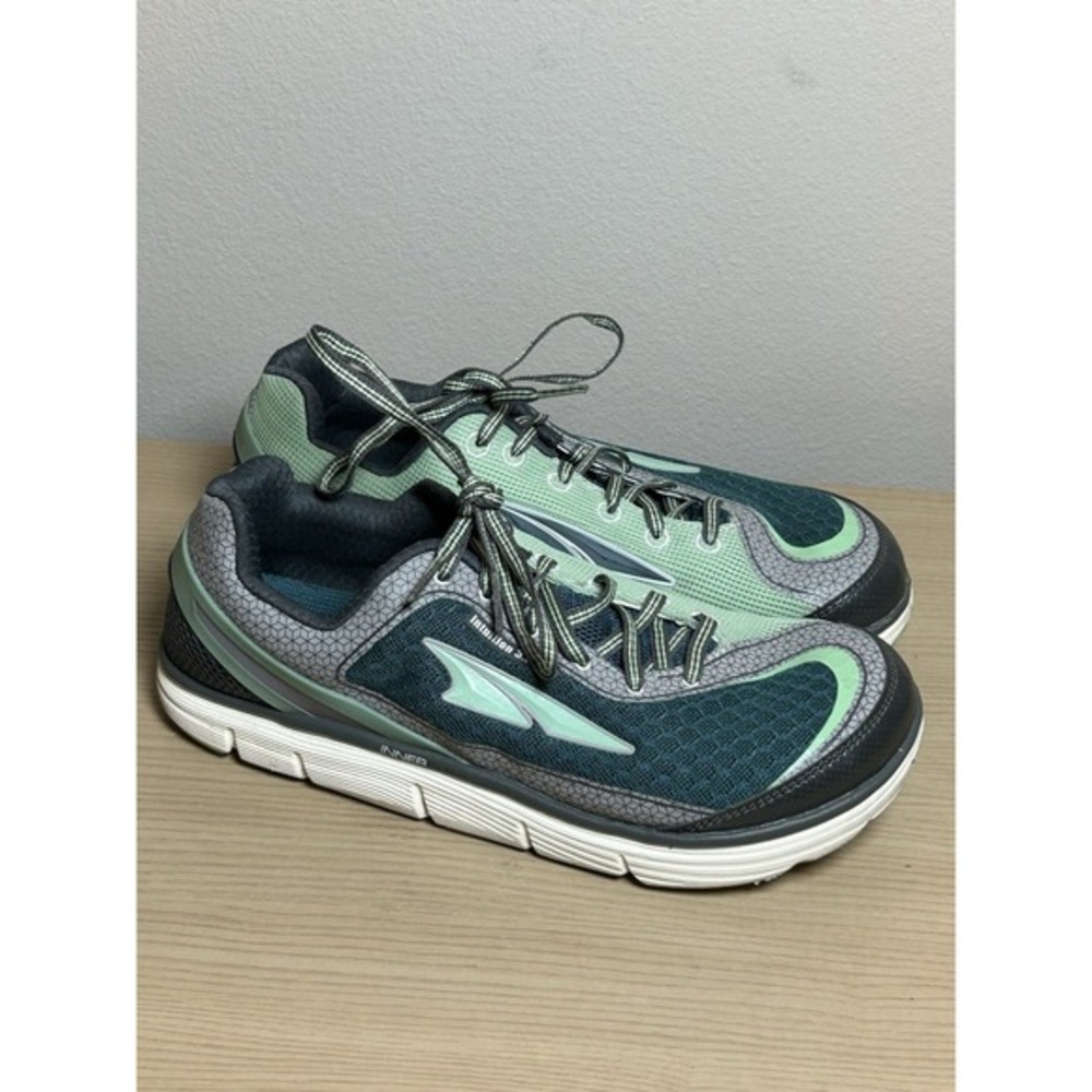 Altra Intuition 3 Running Shoes Gray Mint Zero Drop Sneakers Women's 8.5
Running